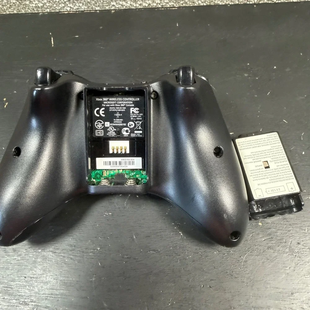 Microsoft Xbox 360 Wireless Controller Black Matte‎ OEM Tested Model 1403